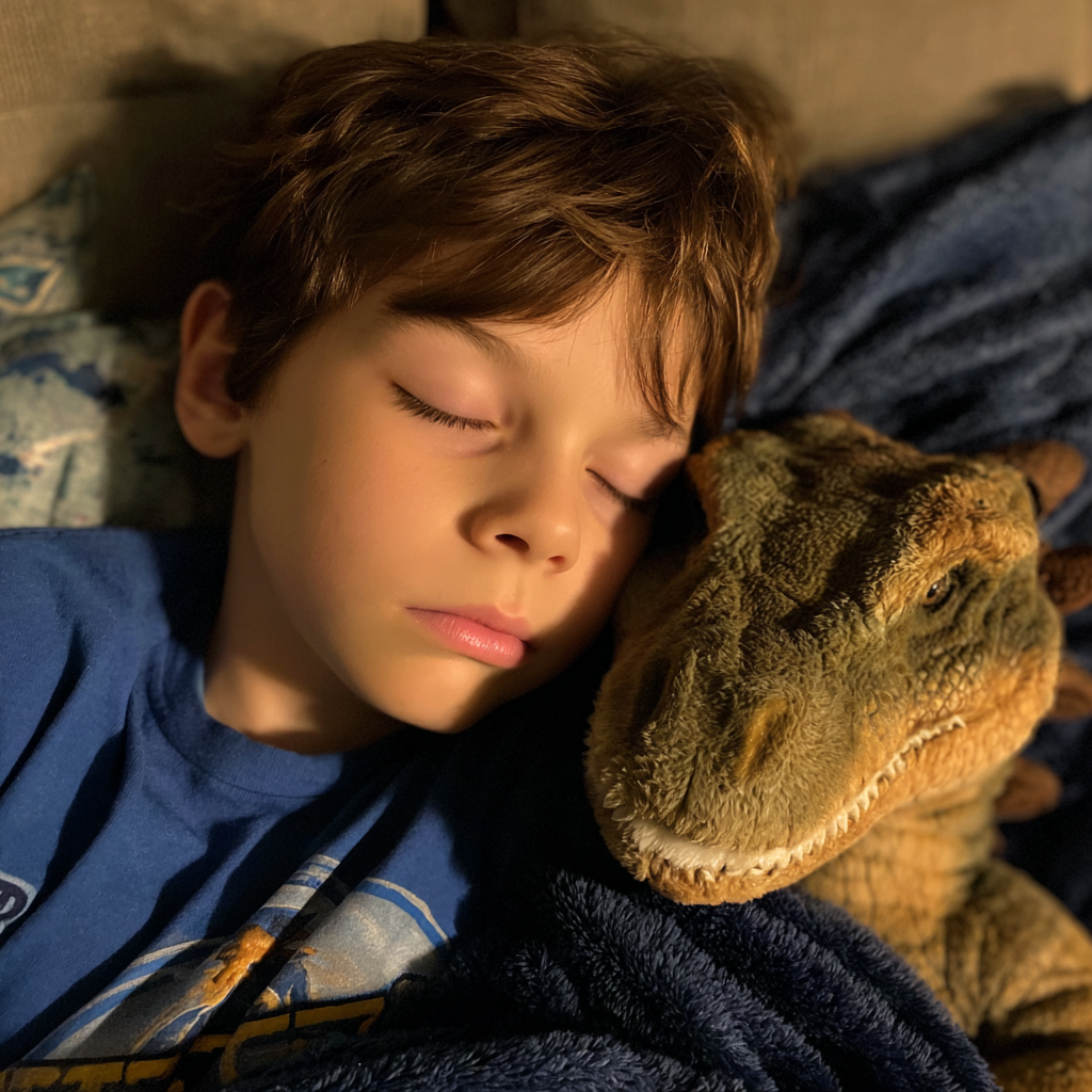 Ein schlafender kleiner Junge | Quelle: Midjourney