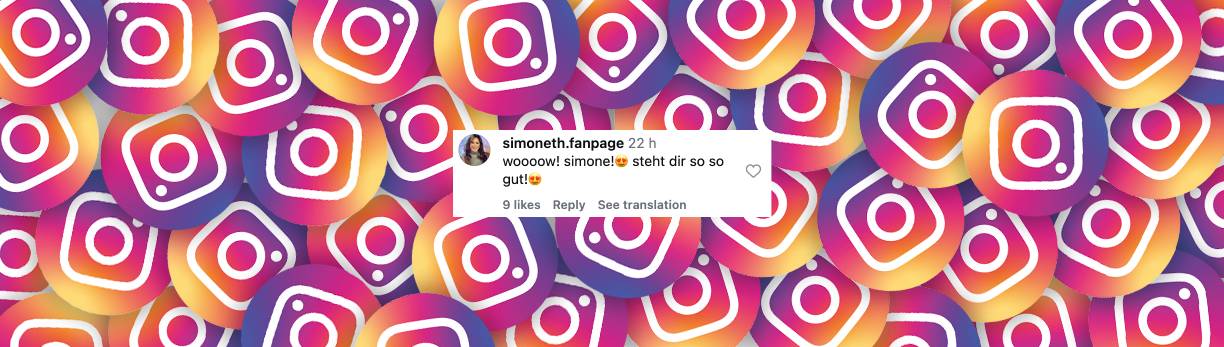 Nutzer kommentiert Simone Thomallas neues Aussehen | Quelle: Instagram/simonethomalla