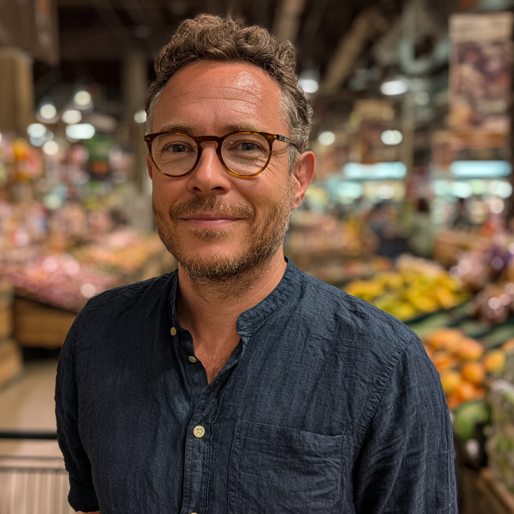 Ein lächelnder Mann mit Brille | Quelle: Midjourney