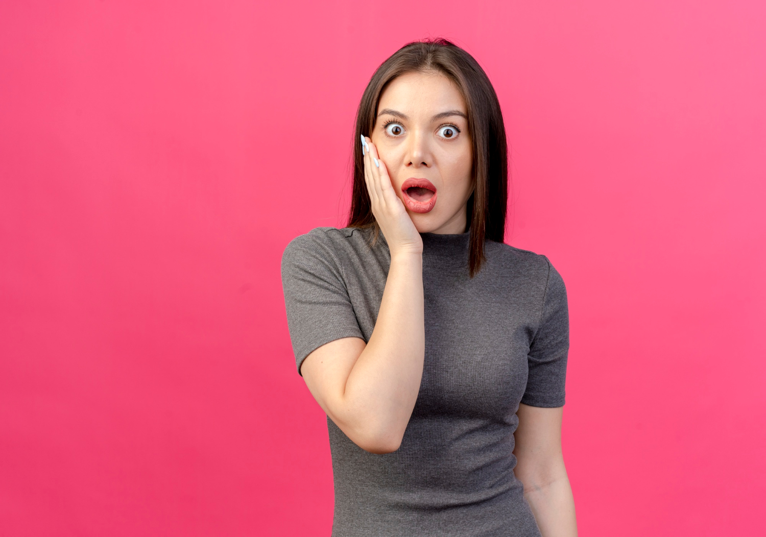 Eine überraschte Frau | Quelle: Freepik