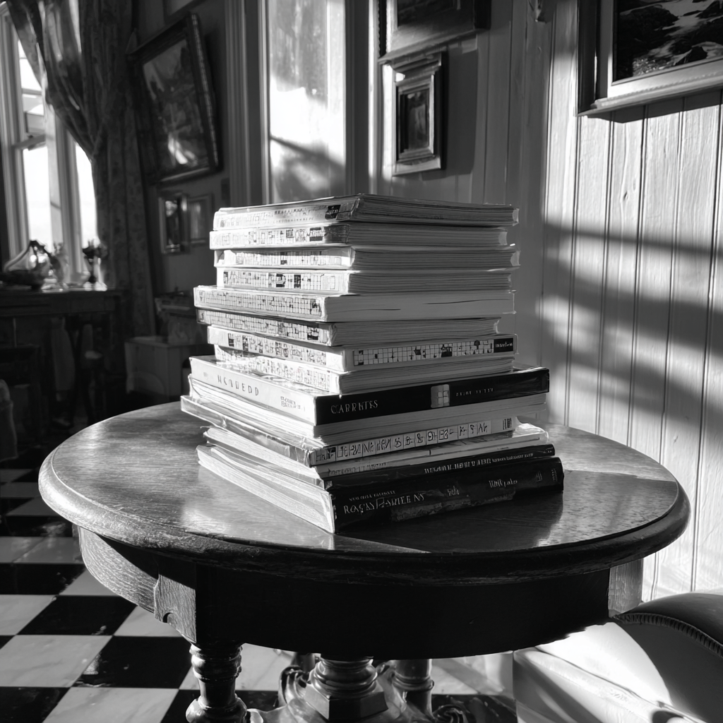 Ein Stapel Bücher auf einem Tisch | Quelle: Midjourney