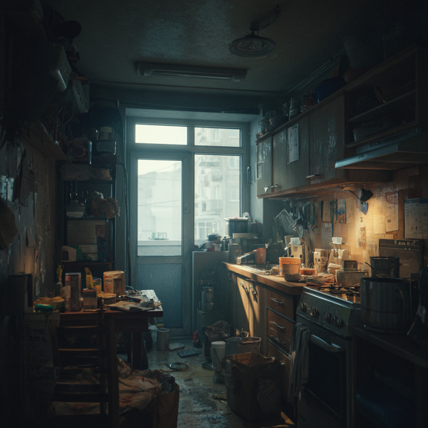 Eine unordentliche Wohnung | Quelle: Midjourney