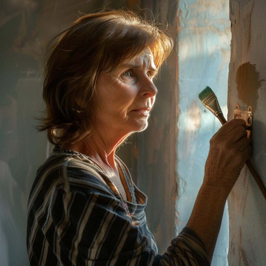 Eine Handwerkerin bei der Arbeit | Quelle: Midjourney