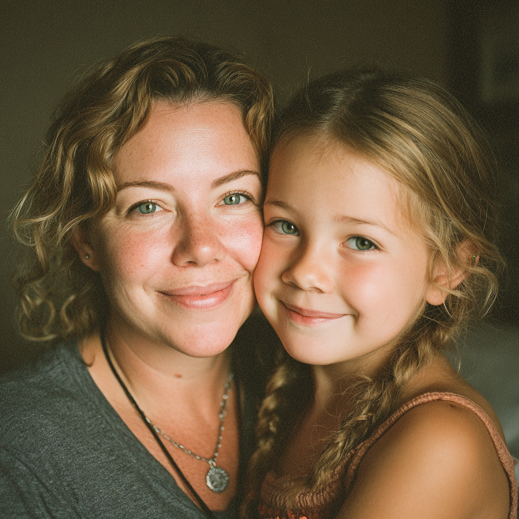 Eine glückliche Mutter und Tochter | Quelle: Midjourney