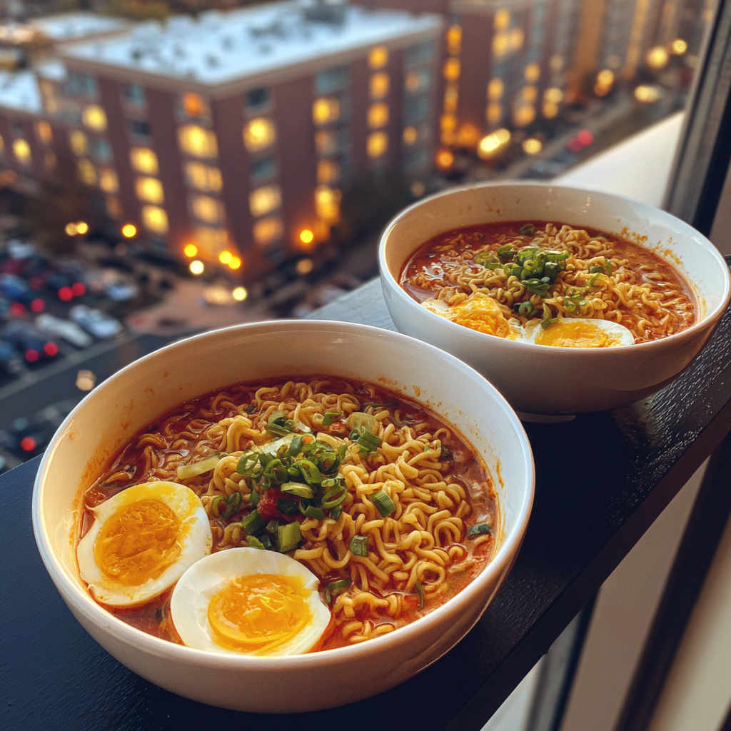 Zwei Schalen mit Ramen | Quelle: Midjourney