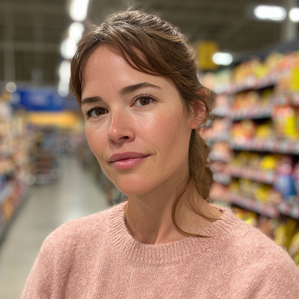 Eine Nahaufnahme einer lächelnden Frau | Quelle: Midjourney