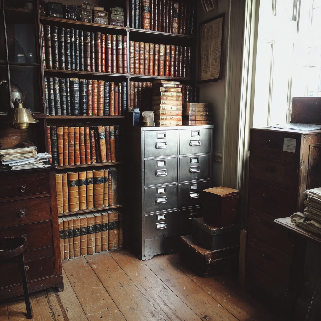 Das Innere eines Archivraums | Quelle: Midjourney