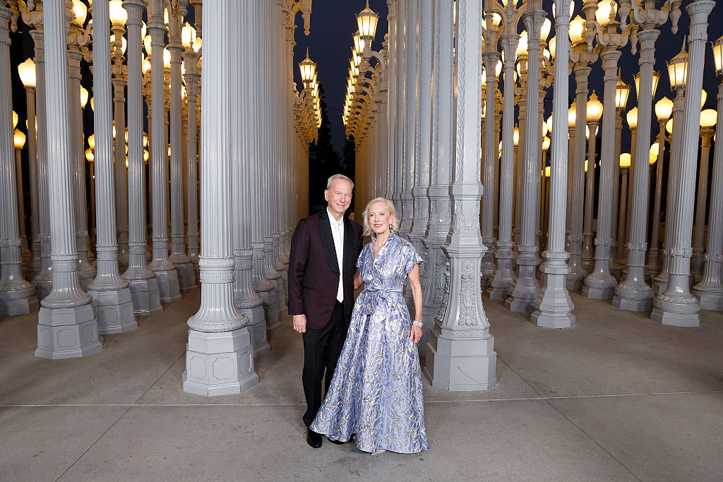 Eric Schmidt und Wendy Schmidt am 1. November 2025 in Los Angeles bei der LACMA Art+Film Gala 2025 | Quelle: Getty Images