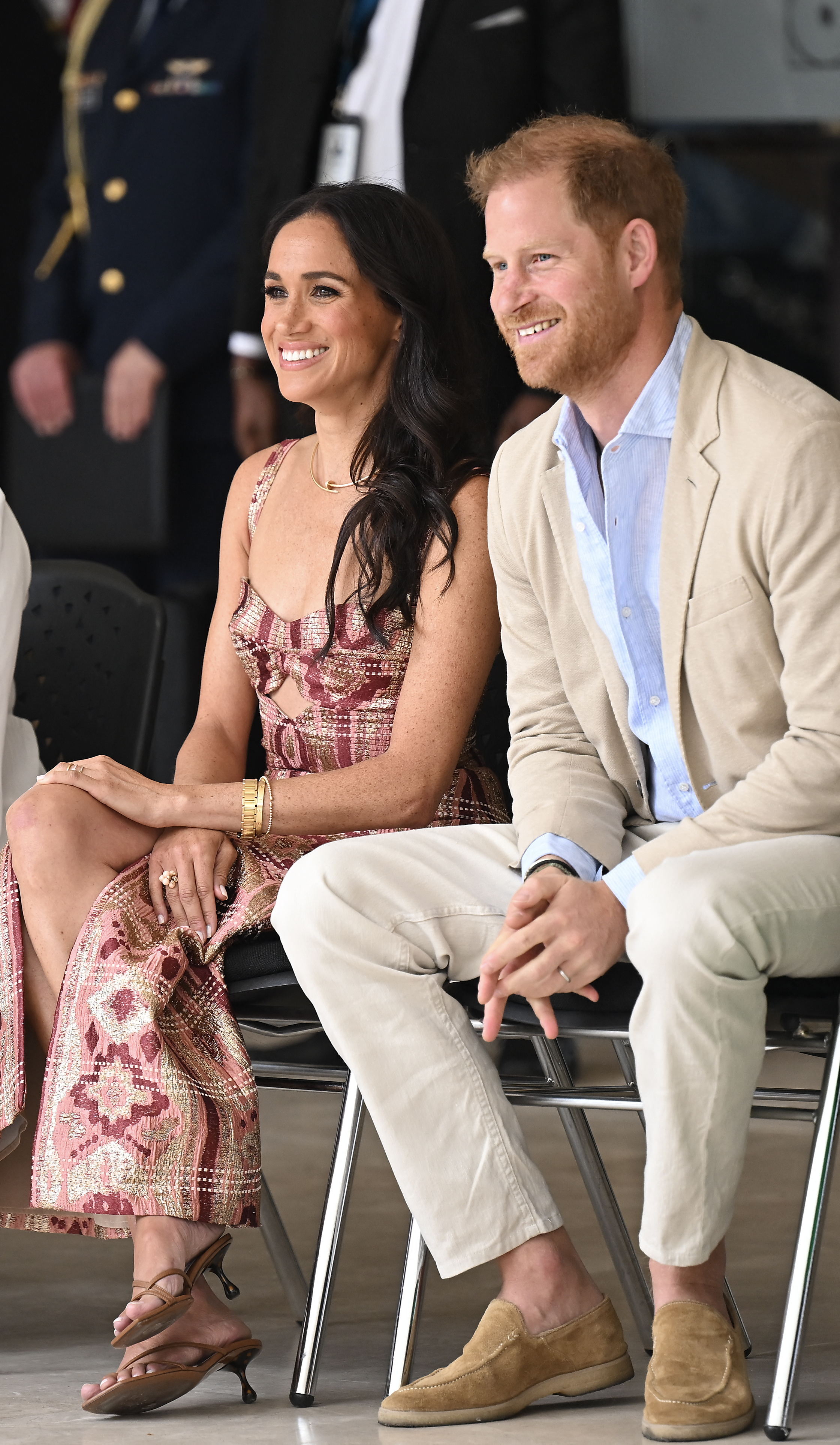 Prinz Harry und Meghan Markle während ihrer Kolumbienreise am 15. August 2024 | Quelle: Getty Images