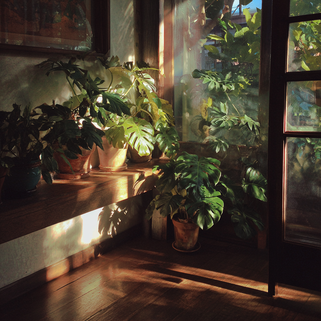 Pflanzen in einem Haus | Quelle: Midjourney