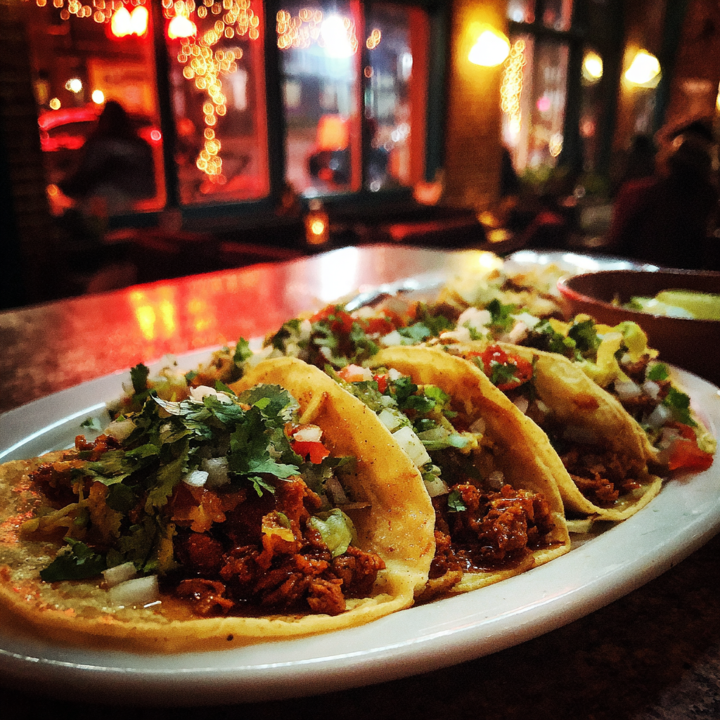 Ein Teller mit Tacos | Quelle: Midjourney
