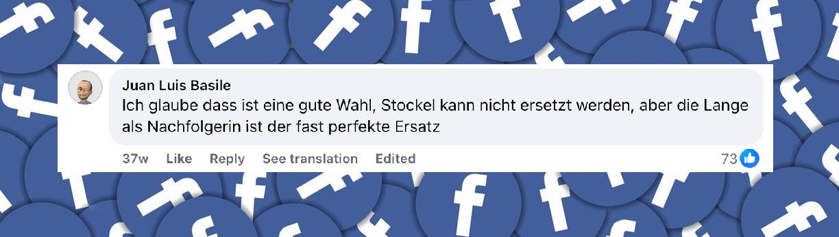 Fan-Kommentare bei Facebook. | Quelle: facebook.com/share/p/1DZfsEyyLN/