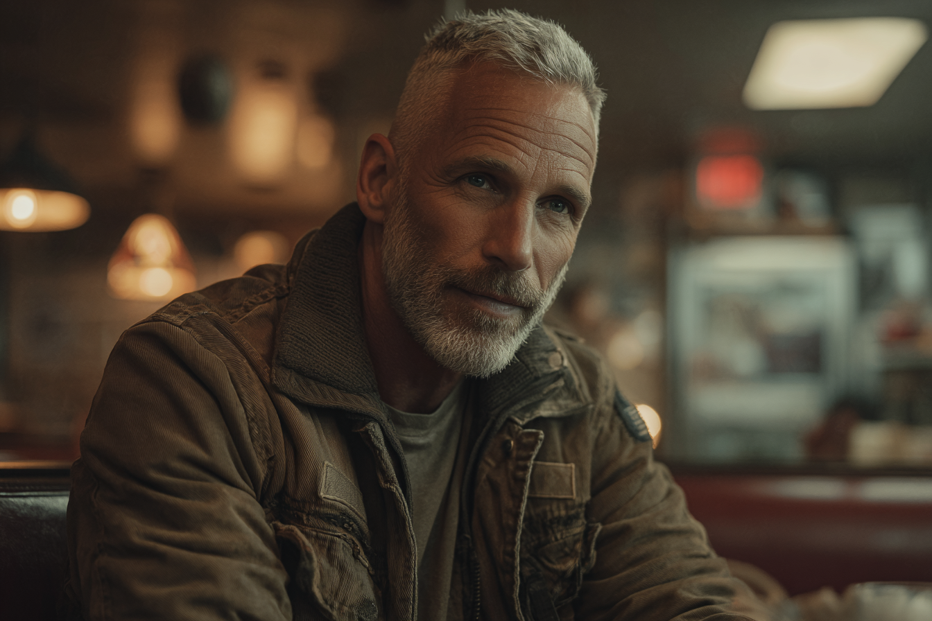 Ein Mann in einem Diner | Quelle: Midjourney