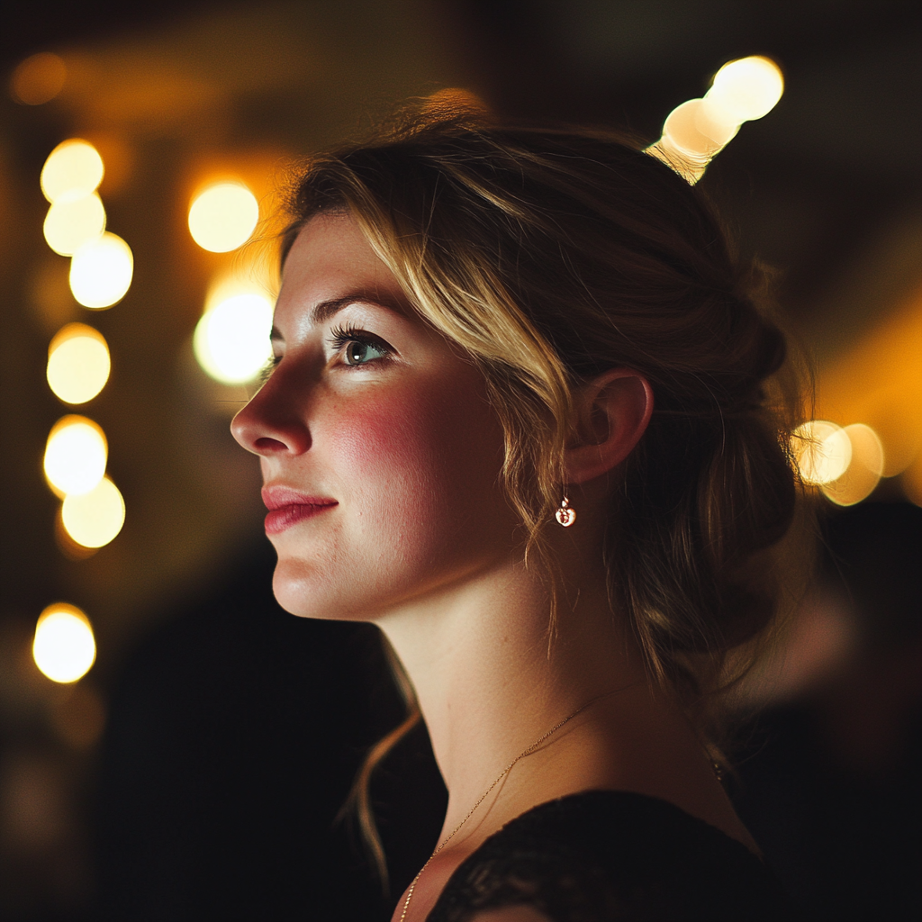 Przebiegła kobieta na przyjęciu | Źródło: Midjourney