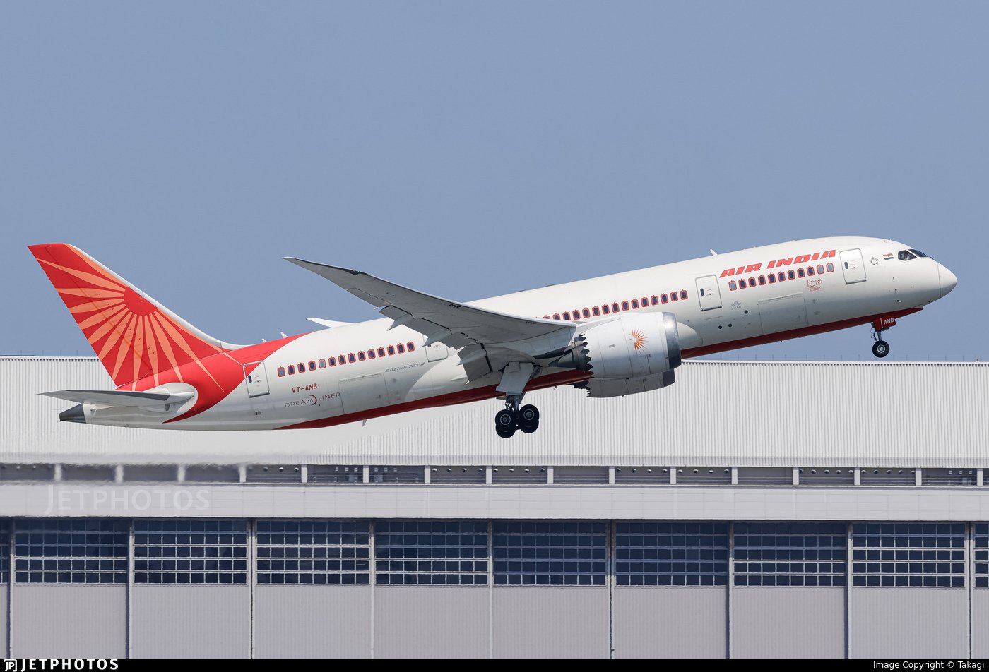 Flug AI171, eine Boeing 787-8, aus einem Beitrag vom 12. Juni 2025 | Quelle: X/flightradar24
