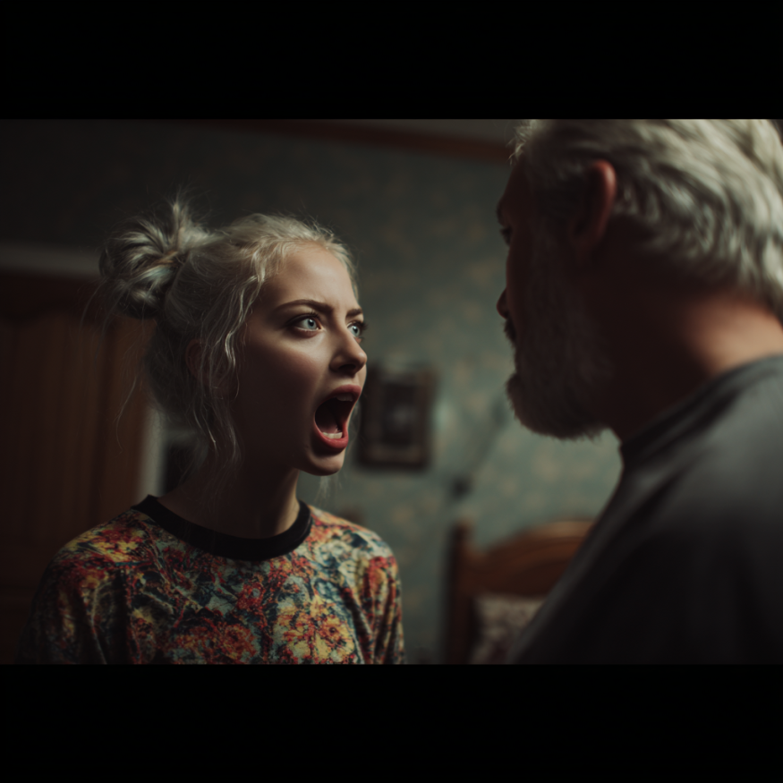 Eine Frau und ein Mann streiten sich | Quelle: Midjourney