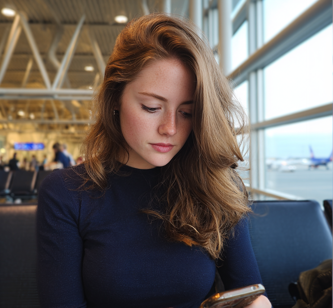 Eine Frau benutzt ein Mobiltelefon | Quelle: Midjourney