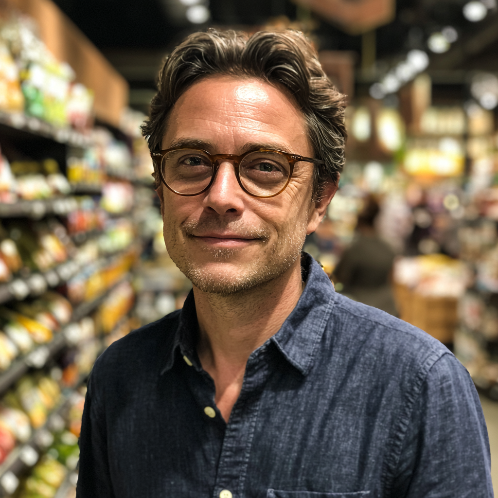 Ein lächelnder Mann mit Brille | Quelle: Midjourney