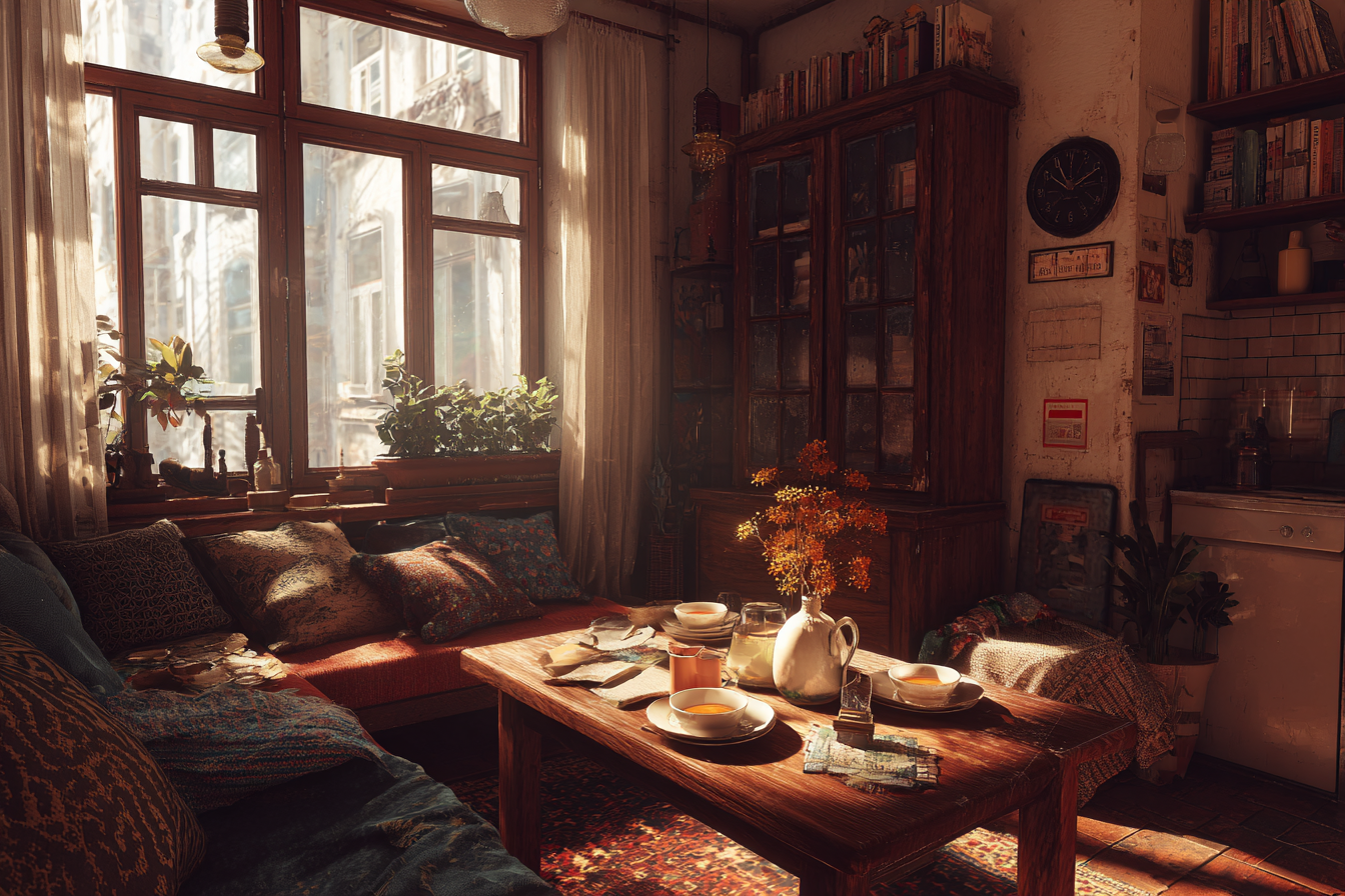 Ein Wohnzimmer | Quelle: Midjourney