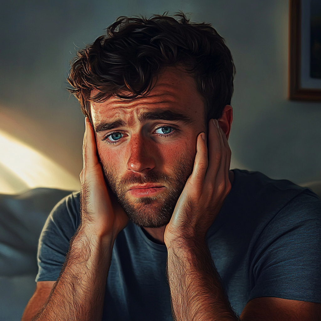 Ein gestresster Mann | Quelle: Midjourney