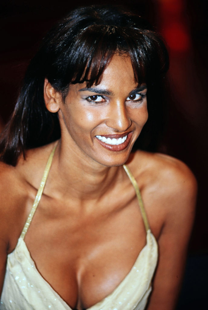 Nadja Abd el Farrag, aka Naddel, Moderatorin, Freundin von Musiker Dieter Bohlen, Background Sängerin bei Bohlens Band Blue System, Portrait circa 1997 | Quelle: Getty Images