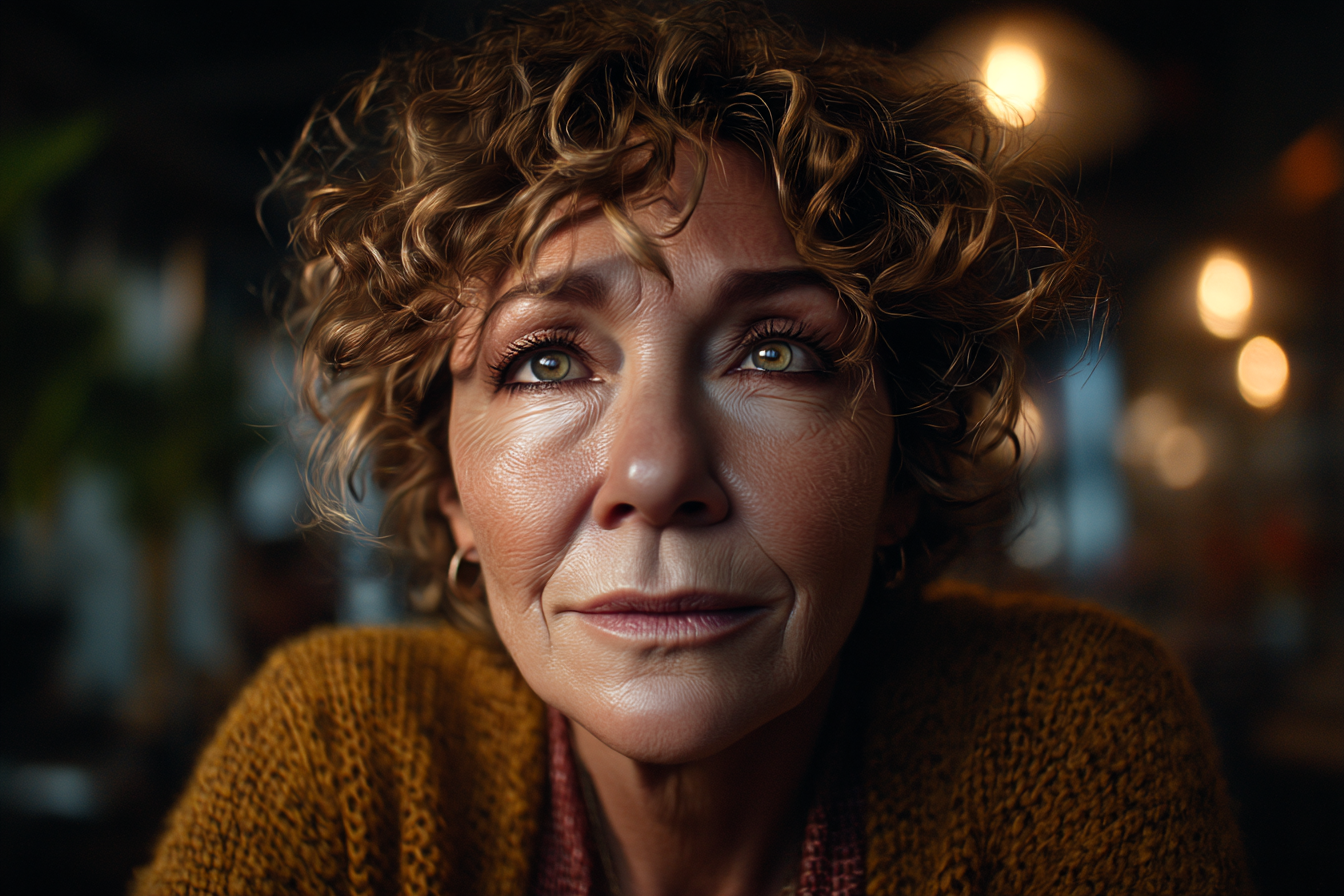 Eine Frau in einem Restaurant | Quelle: Midjourney
