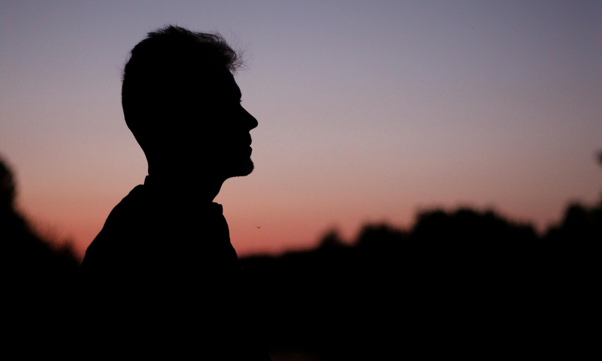 Eine Silhouette eines Mannes | Quelle: Pexels