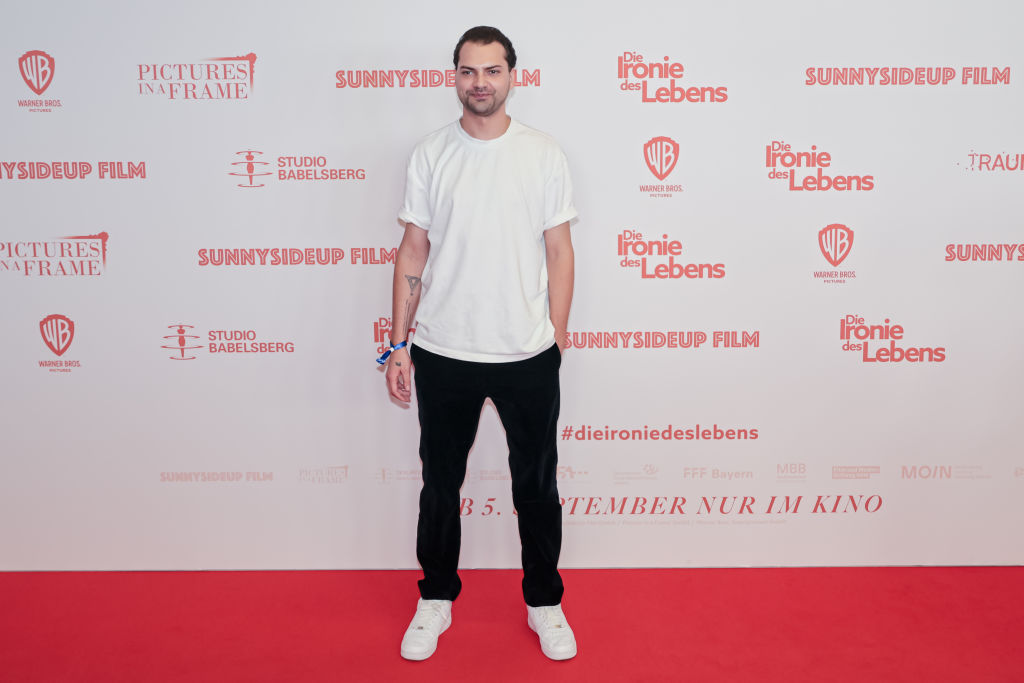 Jimi Blue Ochsenknecht besucht die Premiere von „Die Ironie des Lebens“ im Mathäser Filmpalast am 3. September 2024 in München | Quelle: Getty Images