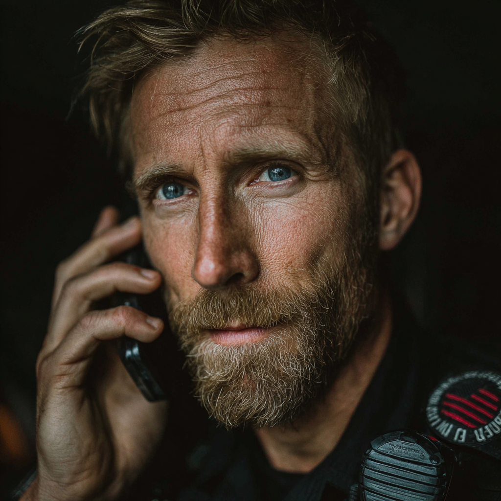 Ein Sanitäter bei einem Einsatz | Quelle: Midjourney