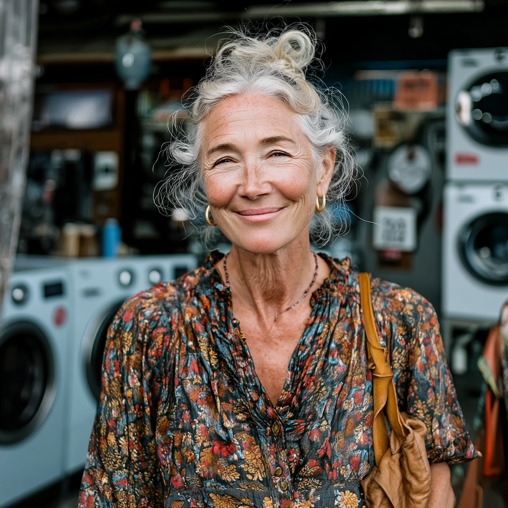 Eine freundliche Frau, die lächelt | Quelle: Midjourney