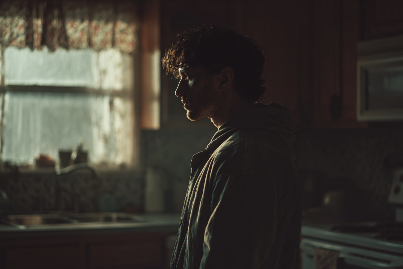 Ein Mann steht in einer Küche | Quelle: Midjourney