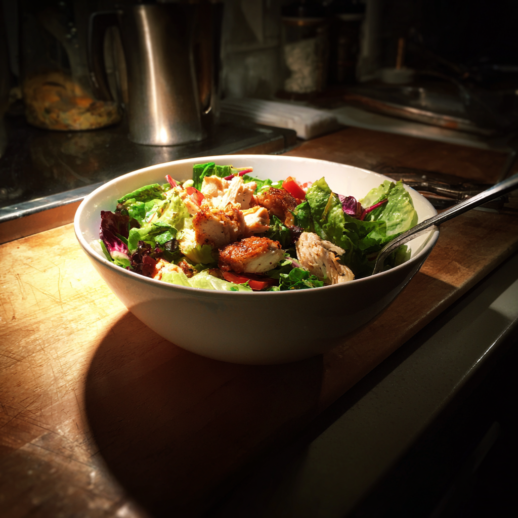 Eine Schüssel mit Salat | Quelle: Midjourney