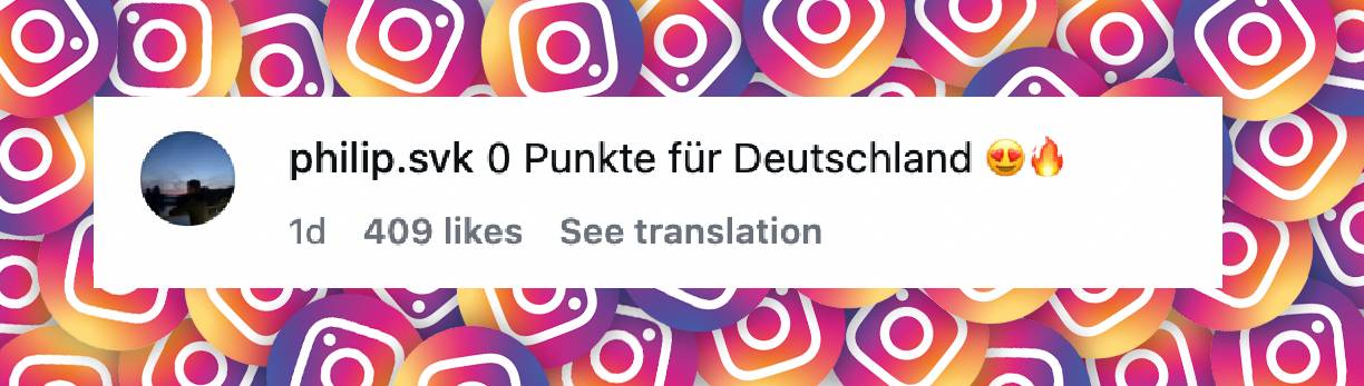 Instagram-Kommentar | Quelle: instagram.com/p/DVUngeBAuUf/?hl=en