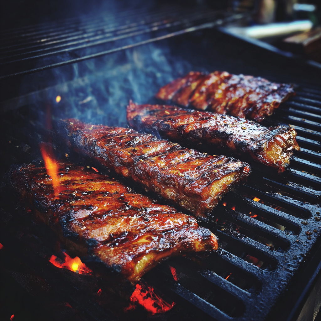 Rippchen auf dem Barbecue-Grill | Quelle: Midjourney