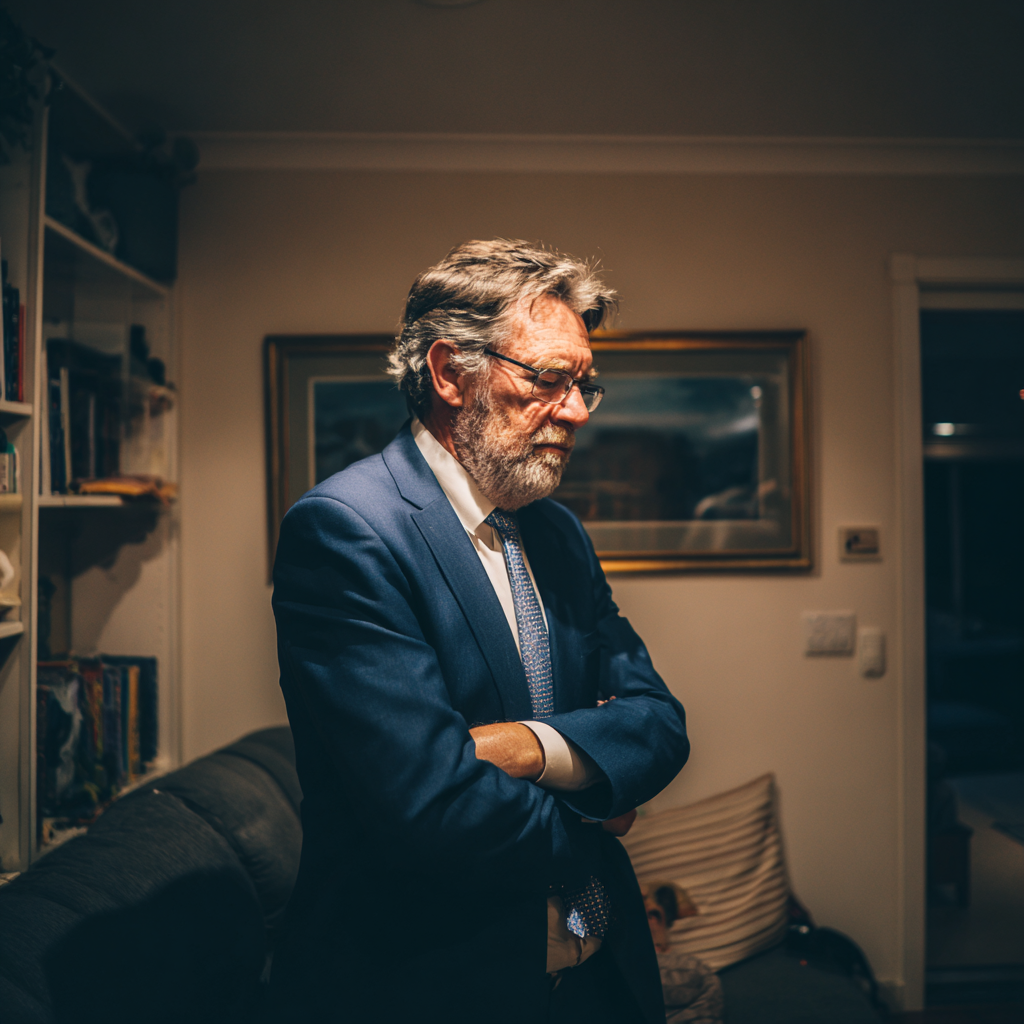 Ein alter Mann im Anzug | Quelle: Midjourney