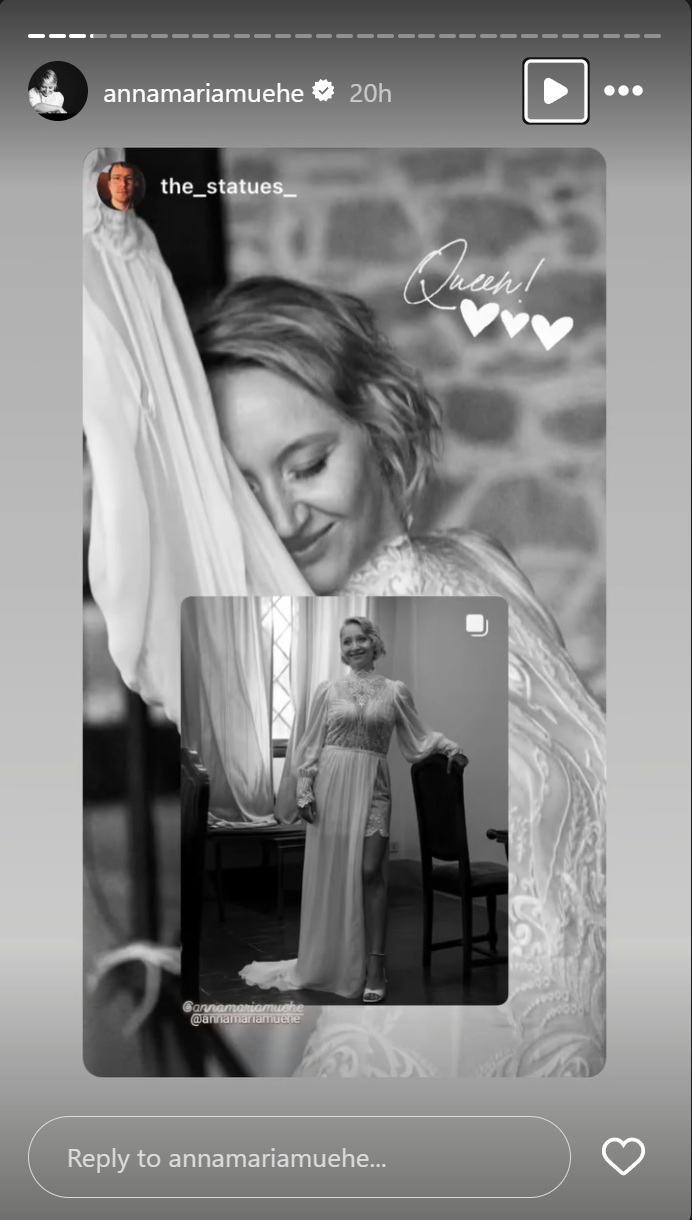 Screenshots der Stories der Schauspielerin | Quelle: Instagram/annamariamuehe