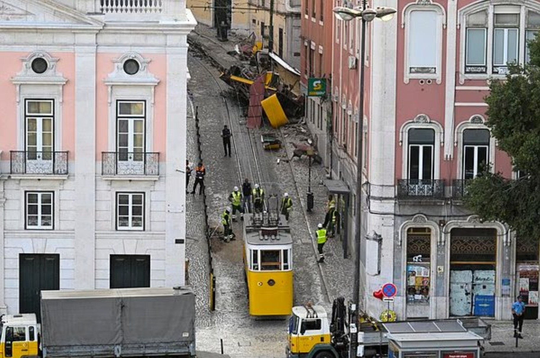 Aufnahme der verunglückten Seilbahn | Quelle: x.com/BPINewsOrg