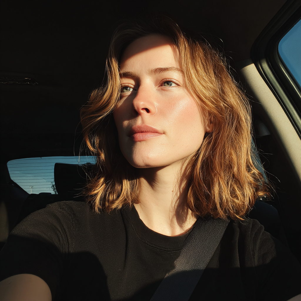 Eine Frau am Steuer eines Autos | Quelle: Midjourney