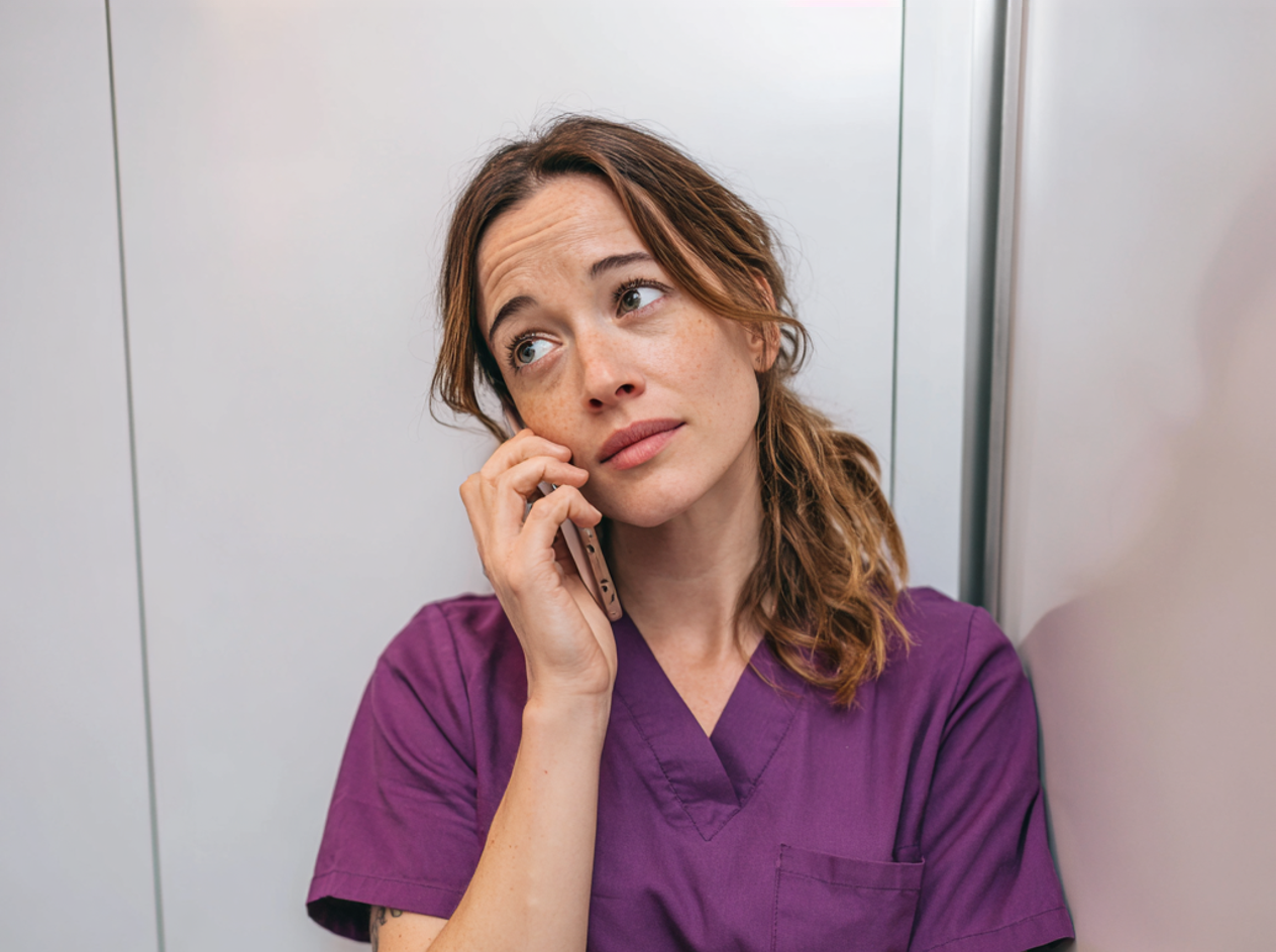 Eine Frau spricht am Telefon | Quelle: Midjourney