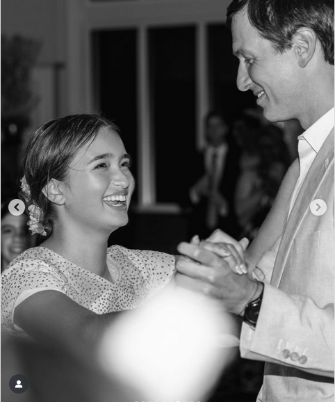 Arabella Rose tanzt mit Jared Kushner, aus einem Beitrag vom 13. Juni 2023 | Quelle: Instagram/ivankatrump