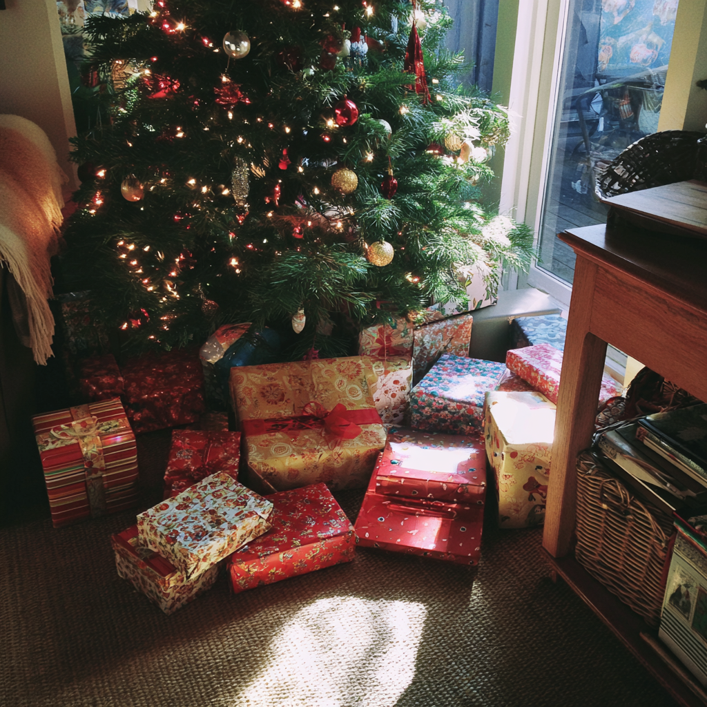 Geschenke unter einem Weihnachtsbaum | Quelle: Midjourney