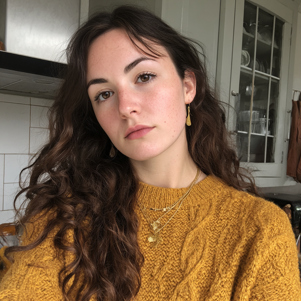 Eine Frau, die in einer Küche steht | Quelle: Midjourney