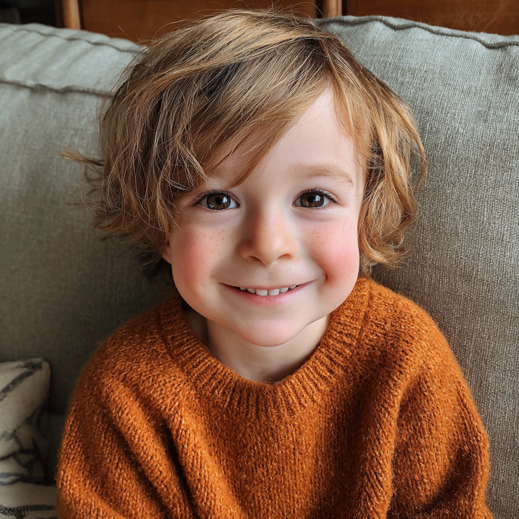 Ein lächelnder kleiner Junge | Quelle: Midjourney