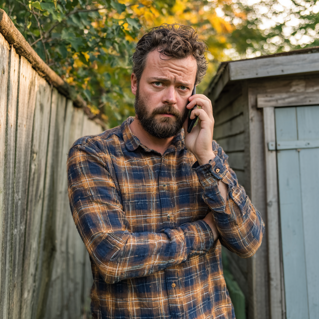 Ein Mann spricht am Telefon | Quelle: Midjourney