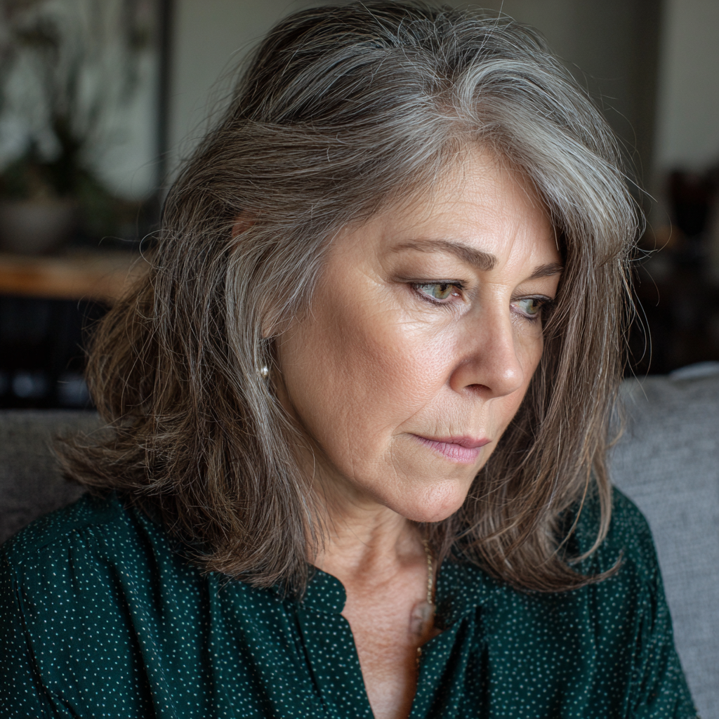 Eine verärgerte ältere Frau | Quelle: Midjourney