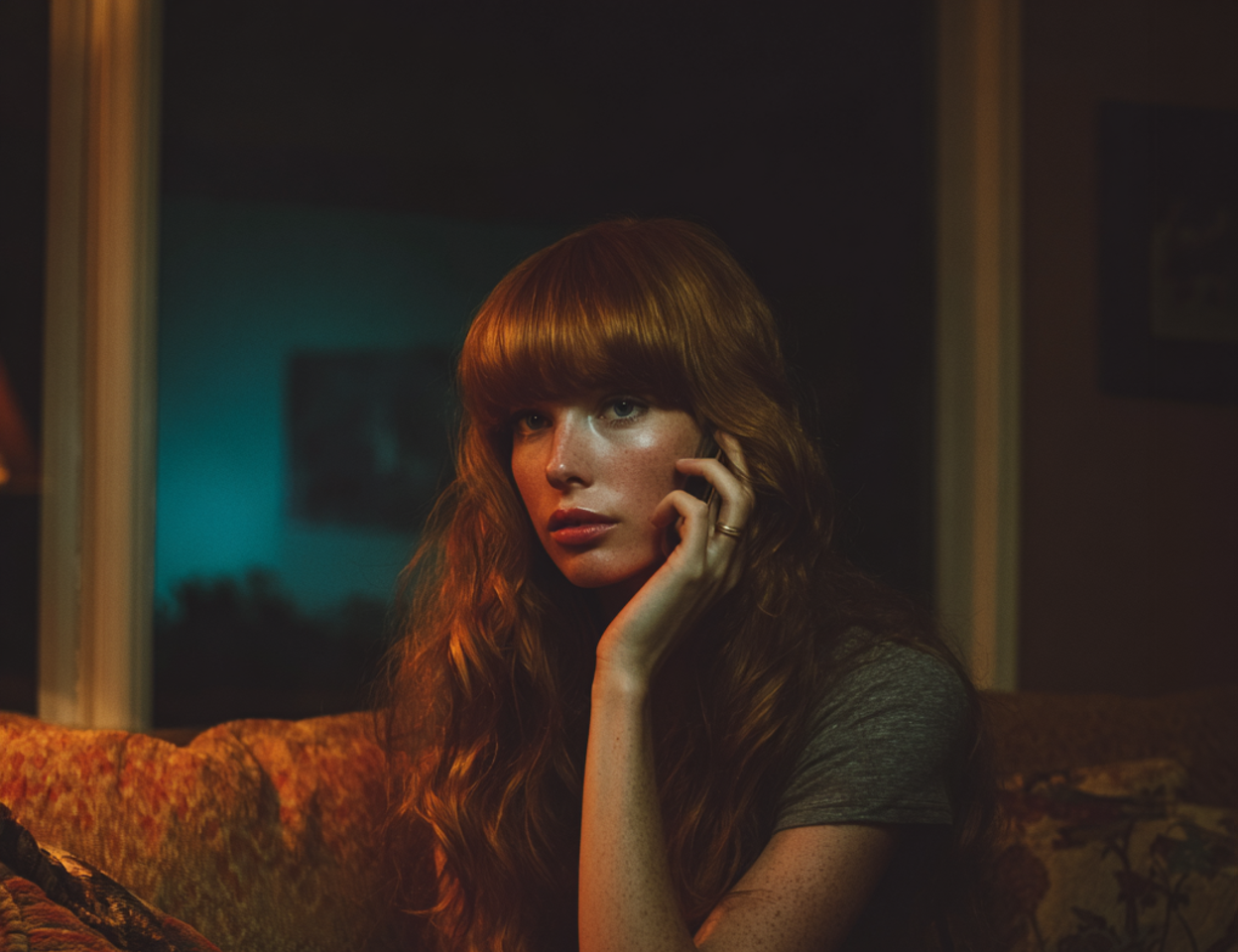 Eine Frau spricht am Telefon | Quelle: Midjourney