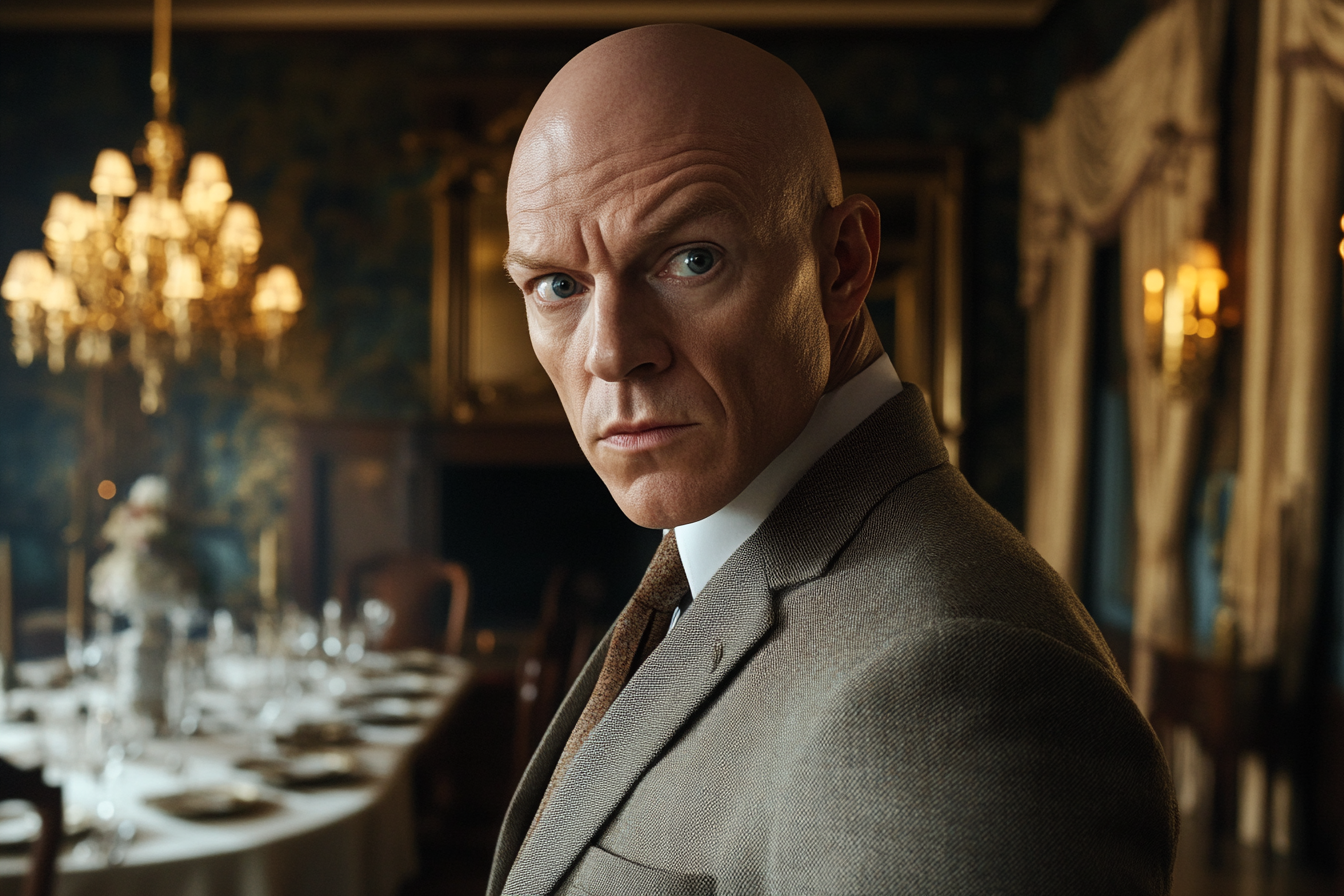 Ein kahlköpfiger Mann | Quelle: Midjourney