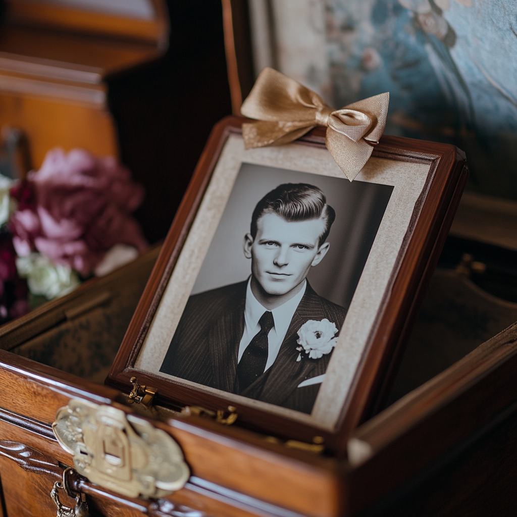 Zdjęcie mężczyzny w trumnie | Źródło: Midjourney