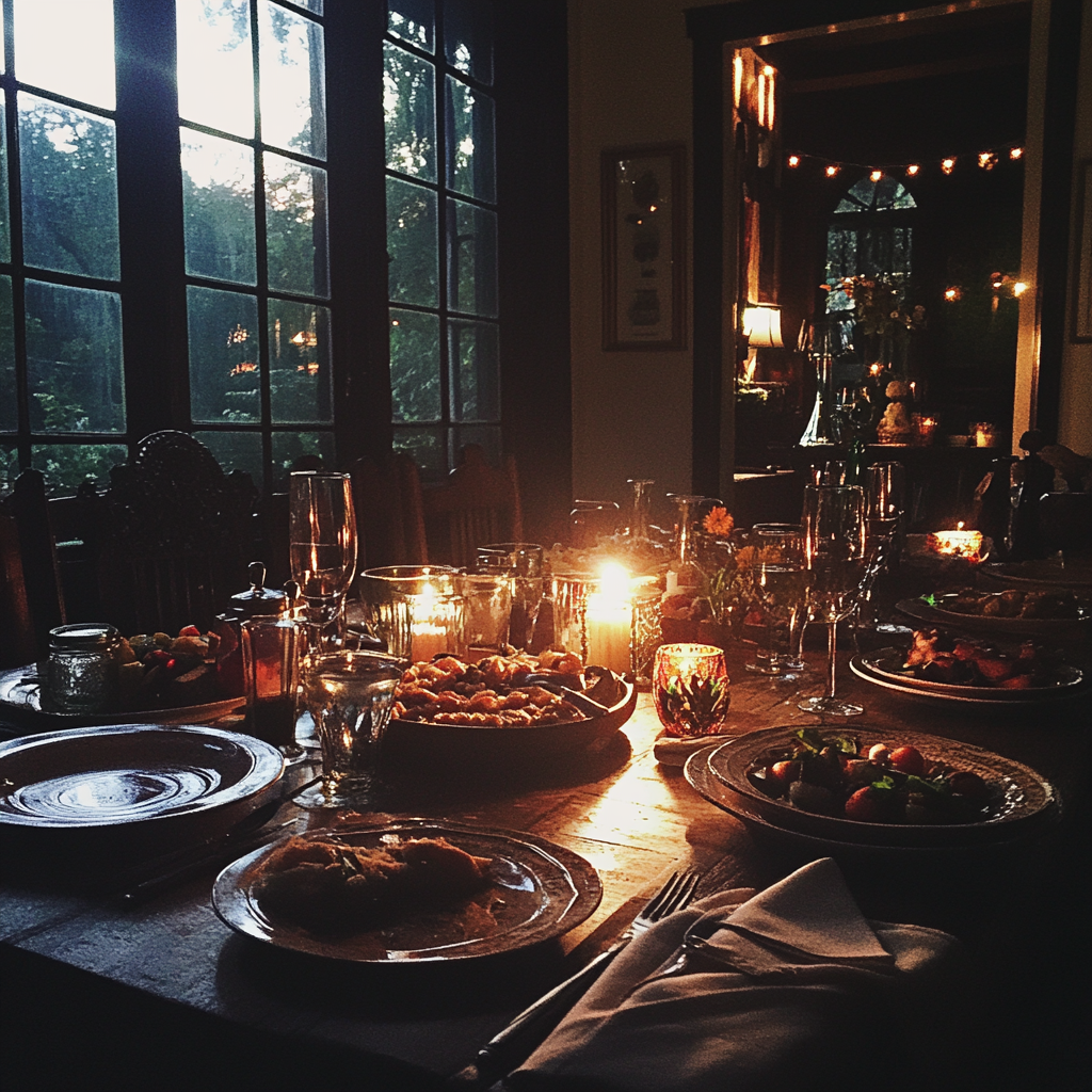 Ein gedeckter Tisch | Quelle: Midjourney