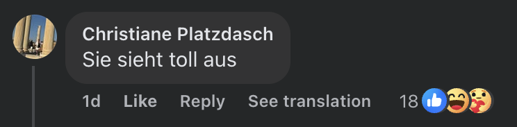 Kommentar eines Fans zu Pooths Bildern | Quelle: Facebook/Promipool